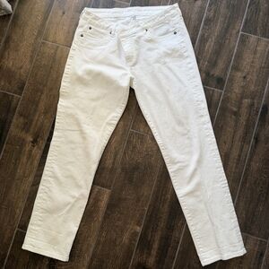 Kut from the Kloth Catherine Boyfriend White Jeans Size 12